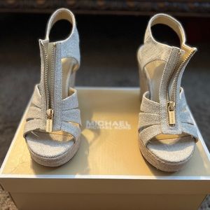 michael kors berkley wedge size 10